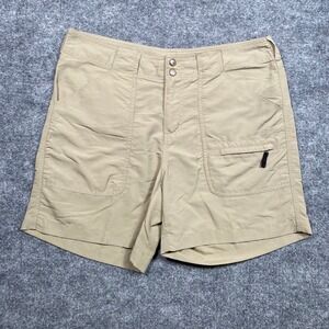 Athleta Tan Nylon Cargo Hiking Shorts Khaki Utility Outdoor RN 69870 Size 35W